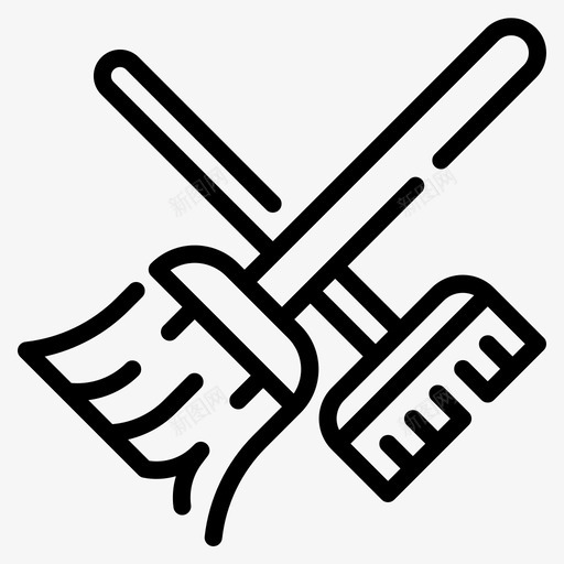扫帚清洁149直线svg_新图网 https://ixintu.com 扫帚 清洁 直线