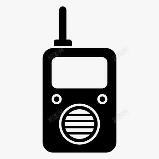 对讲机收音机收发机svg_新图网 https://ixintu.com 对讲机 收音机 收发机 无线 移动 无线电话 计算机 硬件 字形 图标