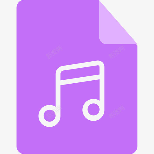 文件类型音频iconsvg_新图网 https://ixintu.com 音频 文件 类型