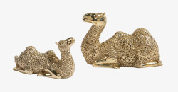 轻奢不锈钢金属纯铜金属轻奢摆件骆驼工艺品高清图片