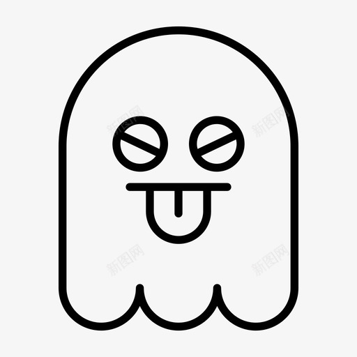鬼嘘厚脸皮svg_新图网 https://ixintu.com 表情 鬼嘘 厚脸皮 万圣节