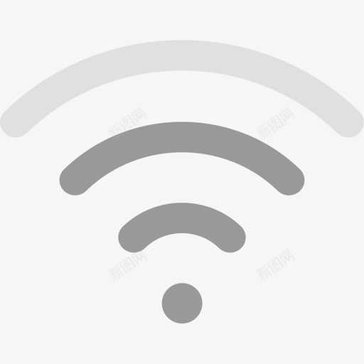 状态栏WiFi信号3svg_新图网 https://ixintu.com 状态 信号