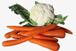 蔬菜花椰菜胡萝卜素材