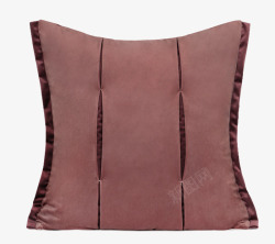布艺简约现代样板间床头卧室沙发红色绣花方枕靠包素材