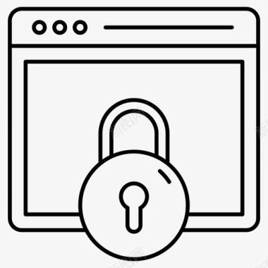 网页安全浏览器锁网页锁图标