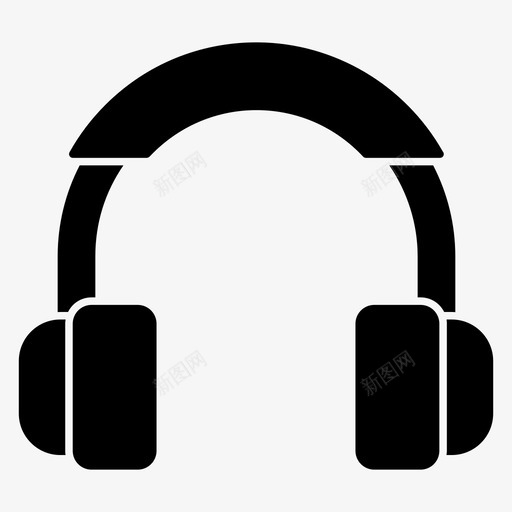 耳机耳塞耳机套svg_新图网 https://ixintu.com 耳机 耳塞 电脑硬件 字形 图标