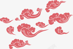 传统纹样背景中国风传统古典古风祥云水纹纹样免扣透明PS后期设计高清图片