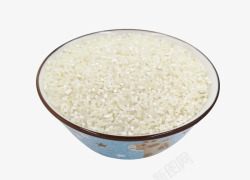 孕婴粥米白米粥宝宝食用东北特色五常稻香米白底图实拍素材