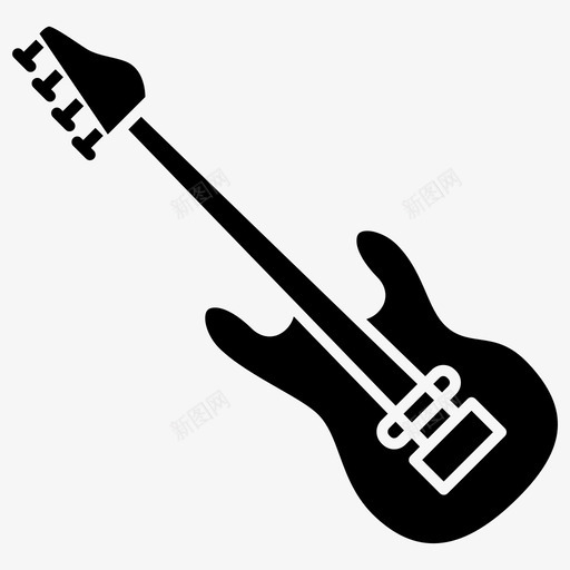 低音吉他乐器51字形svg_新图网 https://ixintu.com 低音 吉他 乐器 字形