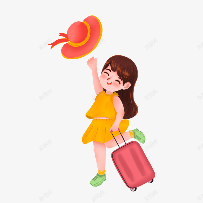 女孩旅行拉行李箱独处一个人的快乐png免抠素材_新图网 https://ixintu.com 女孩 旅行 行李箱 独处 一个 一个人 人的 快乐