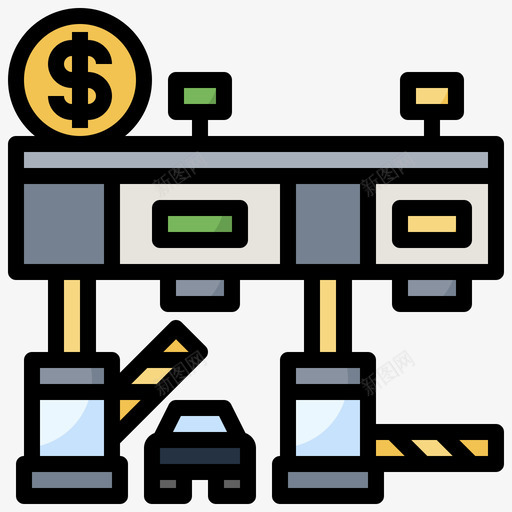 收费公路10号高速公路线形颜色svg_新图网 https://ixintu.com 收费 公路 高速公路 线形 颜色