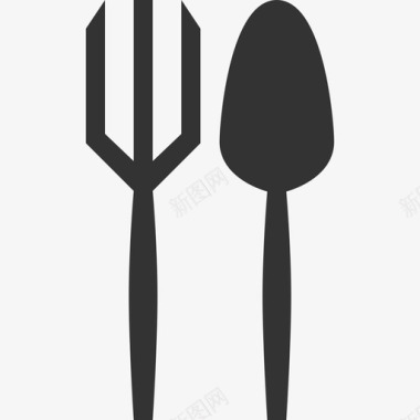 餐具叉勺B图标