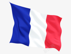 法国飘动旗子素材