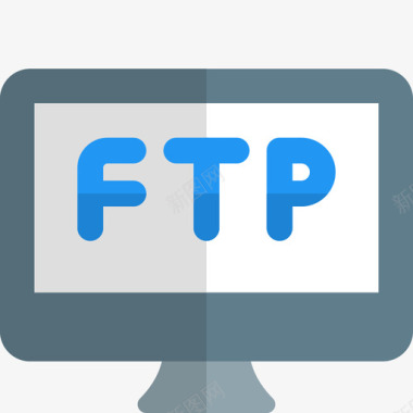 Ftp数据传输9扁平图标
