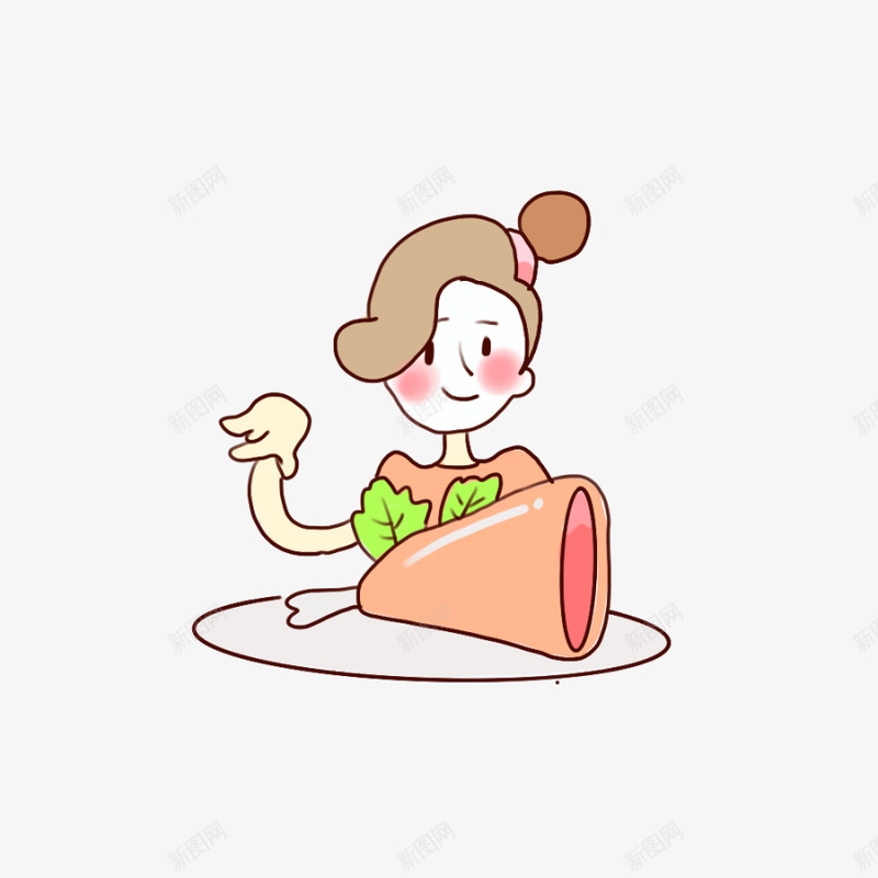 女孩吃肉独处一个人的快乐png免抠素材_新图网 https://ixintu.com 女孩 吃肉 独处 一个 一个人 人的 快乐