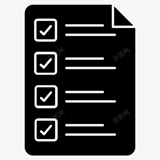 任务列表议程检查表svg_新图网 https://ixintu.com 列表 任务 议程 检查表 调查 待办 事项 教育 科学 字形 矢量