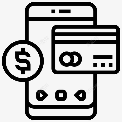 付款银行方法svg_新图网 https://ixintu.com 付款 银行 方法 在线交易 移动 应用程序
