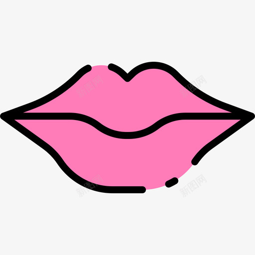 嘴唇妇女节57线性颜色svg_新图网 https://ixintu.com 嘴唇 妇女节 线性 颜色