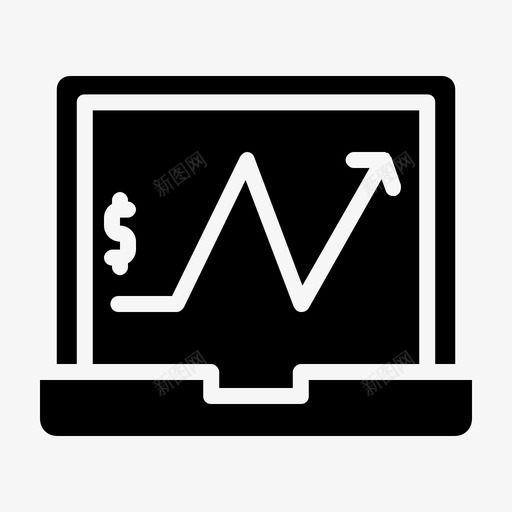 统计笔记本电脑银行和金融字形svg_新图网 https://ixintu.com 统计 笔记本 电脑 银行 金融 字形
