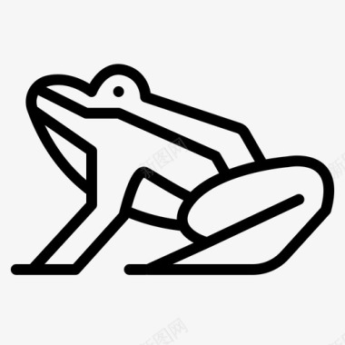 青蛙动物44轮廓图标