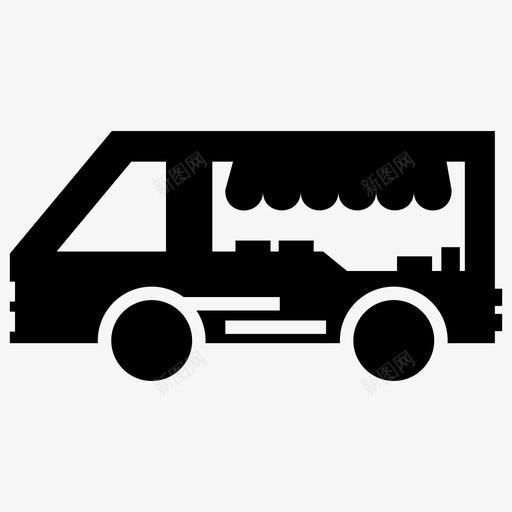 食品车商业街道svg_新图网 https://ixintu.com 食品 车商 商业 商业街 街道 运输
