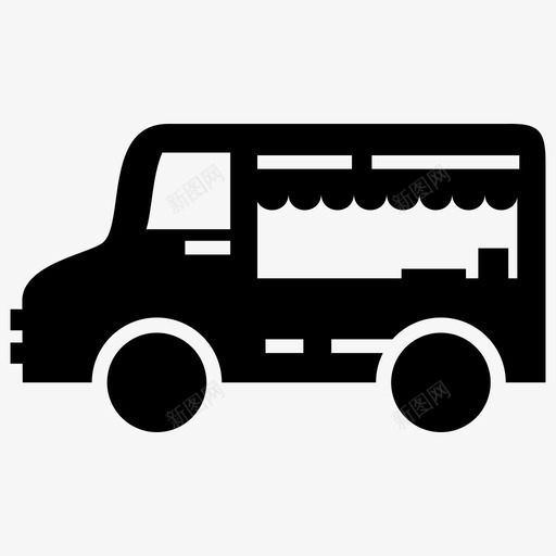 食品车商业街道svg_新图网 https://ixintu.com 食品 车商 商业 商业街 街道 运输