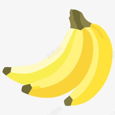 香蕉纯素41扁平图标
