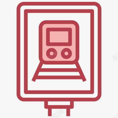 列车信号和禁令18红色图标