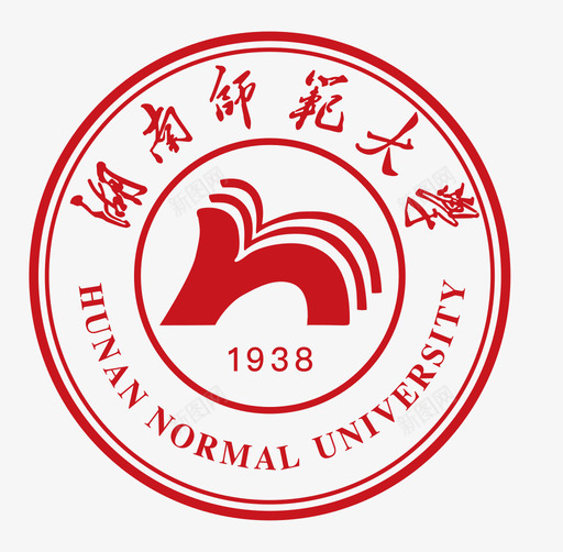 湖南师范大学校徽svg_新图网 https://ixintu.com 湖南 校徽 师范大学 南师大