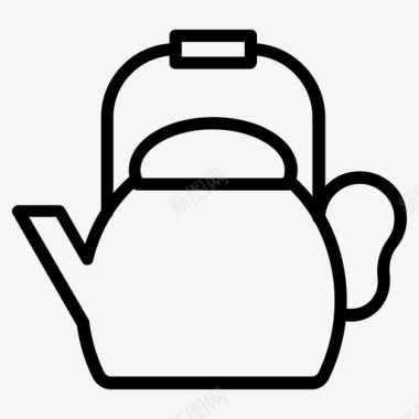 茶壶热茶水壶图标