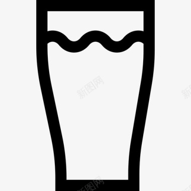 烤啤酒啤酒62线性图标