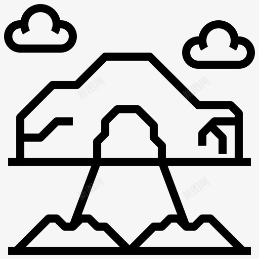 高山海拔大峡谷svg_新图网 https://ixintu.com 西部 高山 海拔 大峡谷 运动 竞赛 荒野