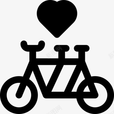 自行车婚礼282填充图标