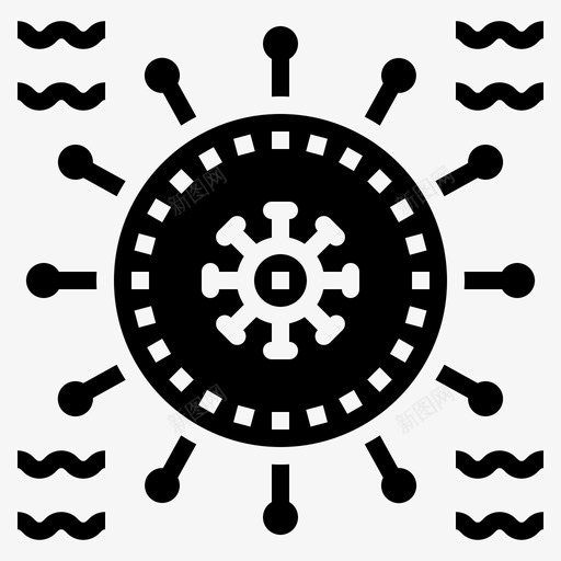 Covid19病毒157填充svg_新图网 https://ixintu.com 病毒 填充