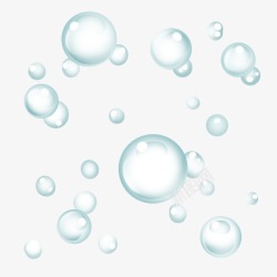 梦幻彩色白色肥皂气泡泡泡水泡后期特效透明免扣设计素材