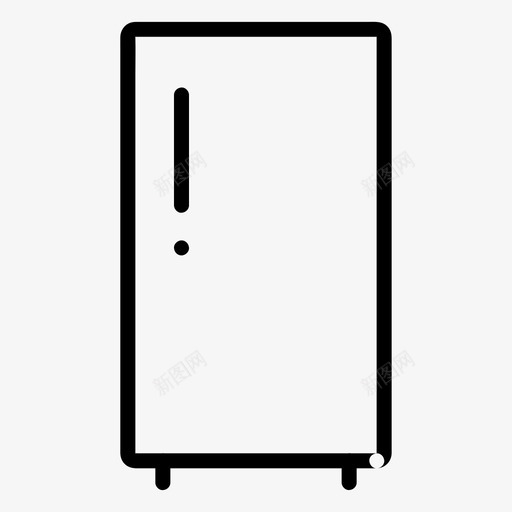 冰箱电器厨房svg_新图网 https://ixintu.com 冰箱 电器 厨房 单门 家用电器