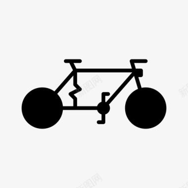 自行车运动字形图标