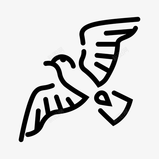 海鸥动物鸟svg_新图网 https://ixintu.com 海鸥 动物