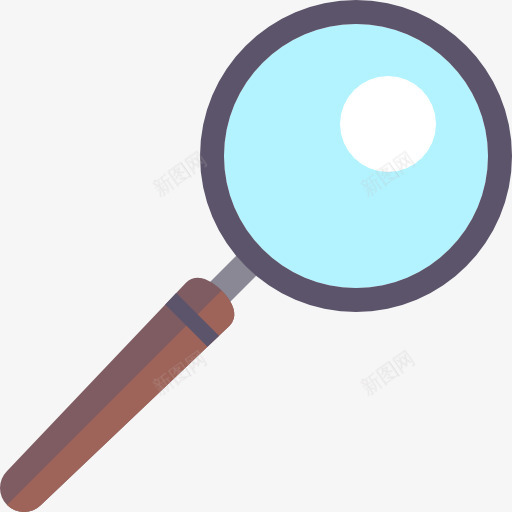 search搜索放大镜png免抠素材_新图网 https://ixintu.com 搜索 放大镜