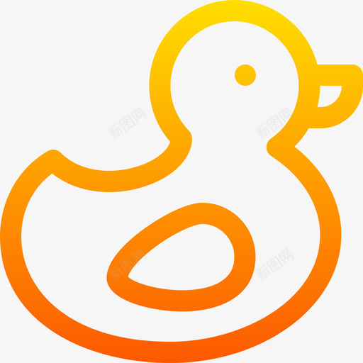 橡胶鸭婴儿160线性颜色svg_新图网 https://ixintu.com 橡胶 婴儿 线性 颜色