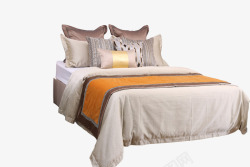 房间古典新古典样板房间床上用品新装饰主义软装床品主卧室内陈高清图片