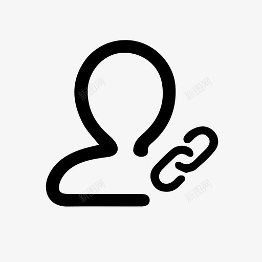 用户svg_新图网 https://ixintu.com 用户 绑定 默认 线性 圆润 方正