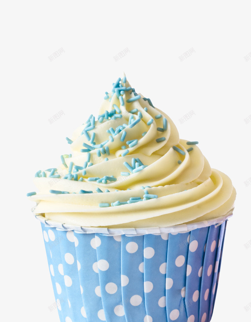 蓝色纸杯蛋糕png免抠素材_新图网 https://ixintu.com 蓝色 纸杯 蛋糕