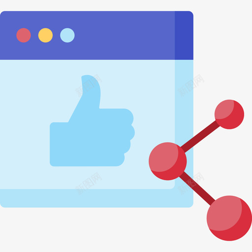 共享社交网络11扁平svg_新图网 https://ixintu.com 共享 社交 网络 扁平