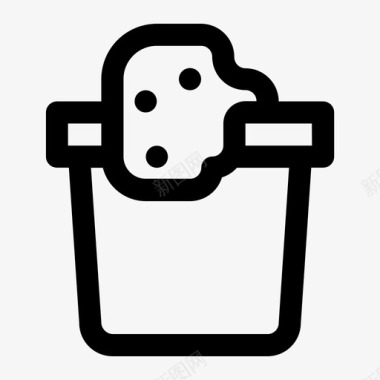 桶气泡清洁图标