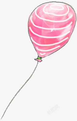 卡通唯美乐器装饰唯美手绘卡通可爱气球热气球照片美化装饰PS透明设计高清图片