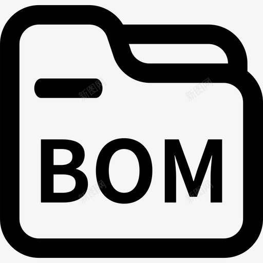 BOM管理svg_新图网 https://ixintu.com 管理 线性 单色 简约