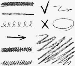 粉笔字迹粉笔笔画字迹效果高清图片