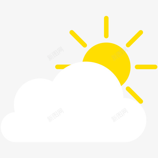 天气多云转晴svg_新图网 https://ixintu.com 天气 多云 转晴