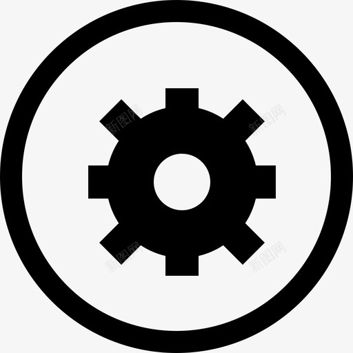 设置按钮icon线性svg_新图网 https://ixintu.com 设置 按钮 线性